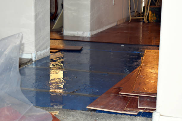Professional Water Damage Restoration technician working in Monticello, NY